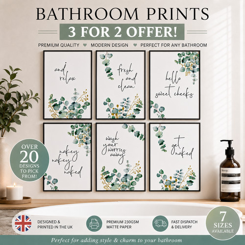 Bathroom wall art prints - wall,