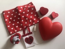 ROMANTIC BUNDLE - LARGE HEART LIGHT, BOXES, TABLE CLOTH & TOY