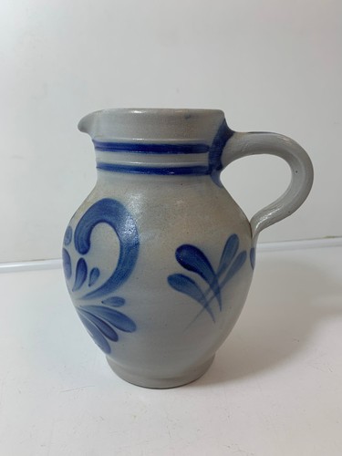 Handmade stoneware jug pitcher - stoneware,