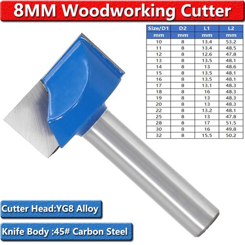 8mm shank router bits - 8mm,