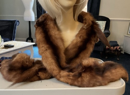 Vintage mink stole faulkes - mink,