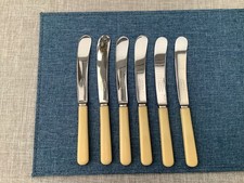 Vintage Bone Handled Tea/Butter Knives Set of 6