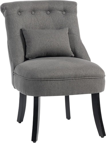 Charcoal grey linen accent - accent, tub