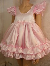 sissy ADULT baby dress satin