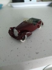 Dinky Toys Alvis 4 Seater Maroon Tourer Car 38d..OLD REPAINT..SEE DESCRIPTION