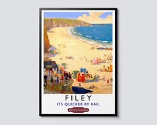 Filey british railways - railways, vintage