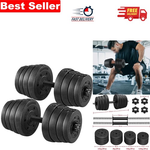 Adjustable 30kg dumbbells set - adjustable,