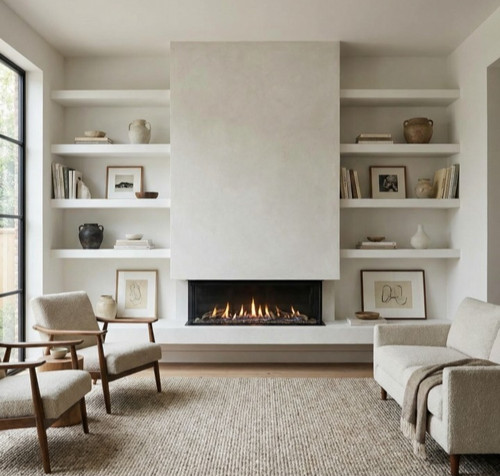 Floating alcove shelves mdf