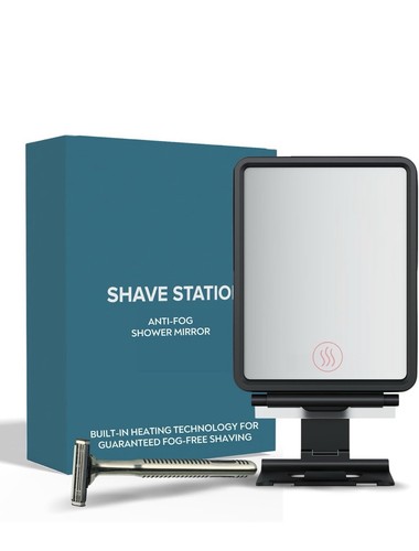 Anti fog shower mirror with - anti-fog,