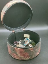 Treasure Chest Jewellery Box + 18 Costume Rings Lucky Dip Vintage & Modern