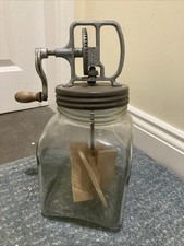 Vintage Glass Butter Churn