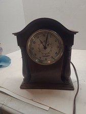 Vintage Hamilton Sangamo Synchronous S-401 Motor Wooden Electric Clock 