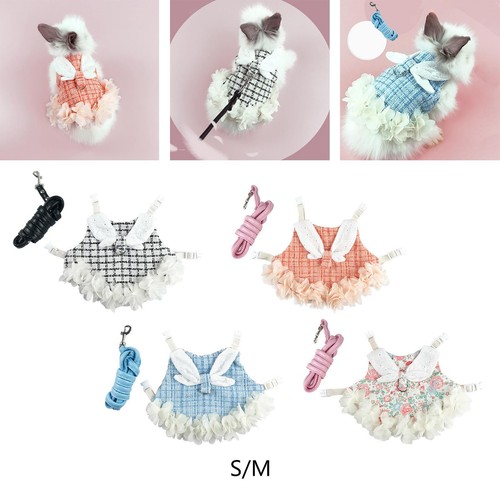 Vest harness leash set bunny - harness,