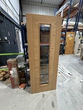 78x30” 35mm Oak Vancouver Glaze- cracked glass  