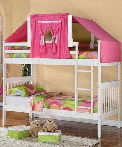 Reagan white bunk bed with - reagan,