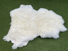 The Wool Company Pet Sheepskin Rug Mat Dog Bed Cream Coloured 96cm X 90cm