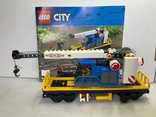 Lego Train Crane Wagon  (with instructions) from 60198 VGC Free P&P