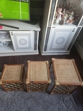 Vintage nest tables bamboo - of,