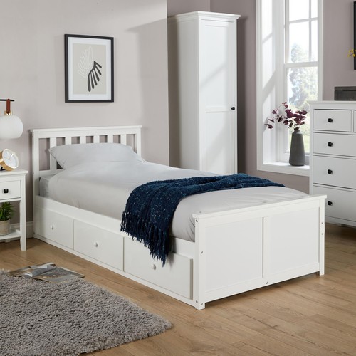 Single 3ft pine wooden bed - single,