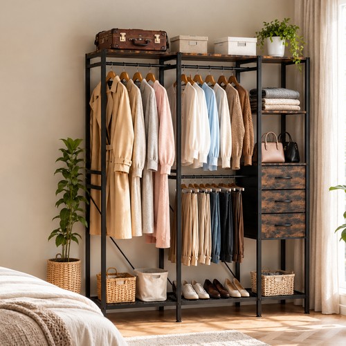 Retro wardrobe storage with - retro,