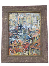 Original Oil On Board Signed Hedley Carrington Whitby Yorkshire Framed 15x12"