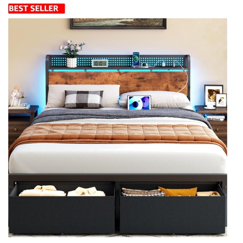 Queen size bed - size, frame
