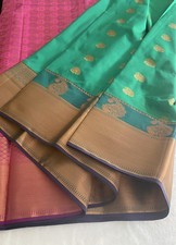 Semi Silk Saree adorned with a