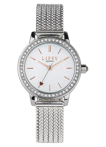 Lipsy silver mesh strap watch - strap,