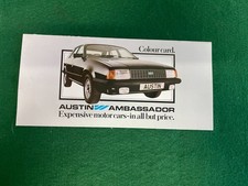 AUSTIN AMBASSADOR COLOUR CARD