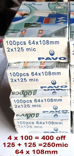 Pavo laminating pouches - pouches, 64
