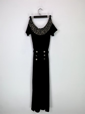 Joseph Ribkoff Women Black Jumpsuit Palazzo Floaty Pants Off Shoulder Size UK 8