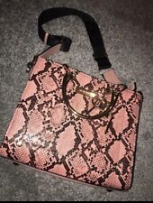 River Island Pink Snake Skin Bag