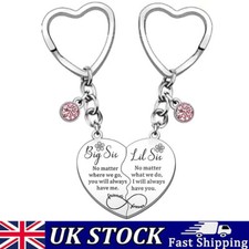 Matching Heart Keyring Key