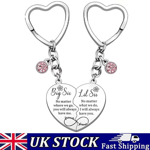 Matching heart keyring key - heart,