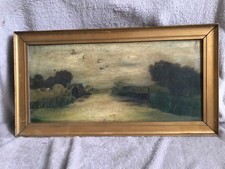 Antique victorian oil painting - antique,