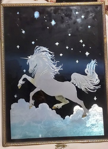 Vintage unicorn dufex - unicorn, foil