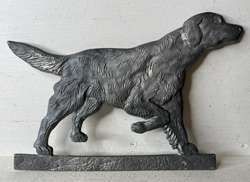Vintage metal hunting dog - vintage,