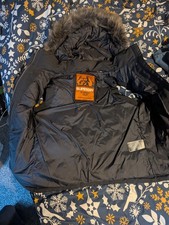 superdry gilet womens short style size 8