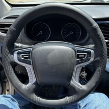 Car Steering Wheel Leather Cover For Mitsubishi Pajero Sport III Montero 2015-22