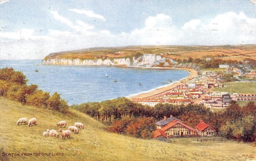 Seaton from golf links - by, a.r