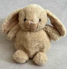 Keel Bunny Rabbit Soft Toy Plush Honey Chubby Fat Beige Lop Ears  10” Easter