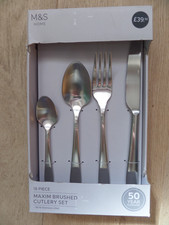 M&S Maxim Brushed Chrome 16