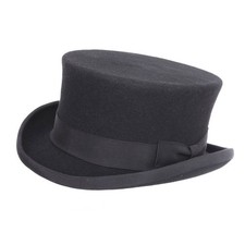 Children's Black Top Hat Wool