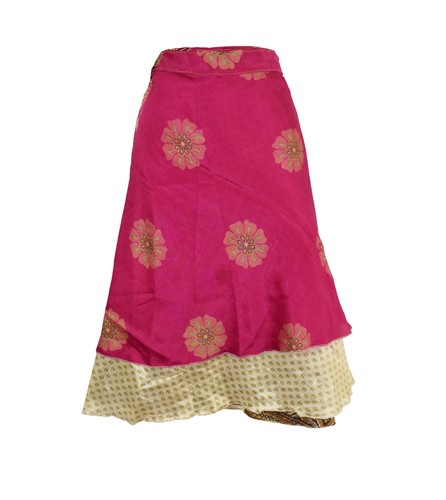 Knee length sari silk wrap - knee,