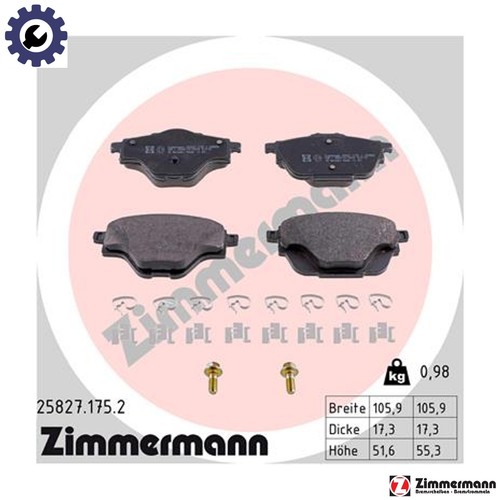 Brake pad set disc - brake,