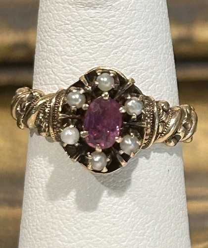 Antique victorian 10k rosey - victorian,