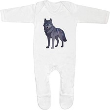 'Galaxy Wolf' Baby Romper