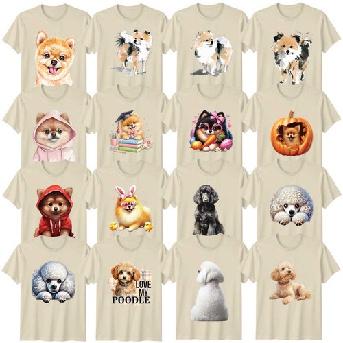 Watercolour dog adult shirt - dog,