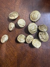 Vtg Equestrian Brass Buttons