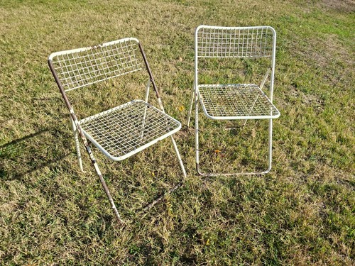 Set vintage folding chair - set,